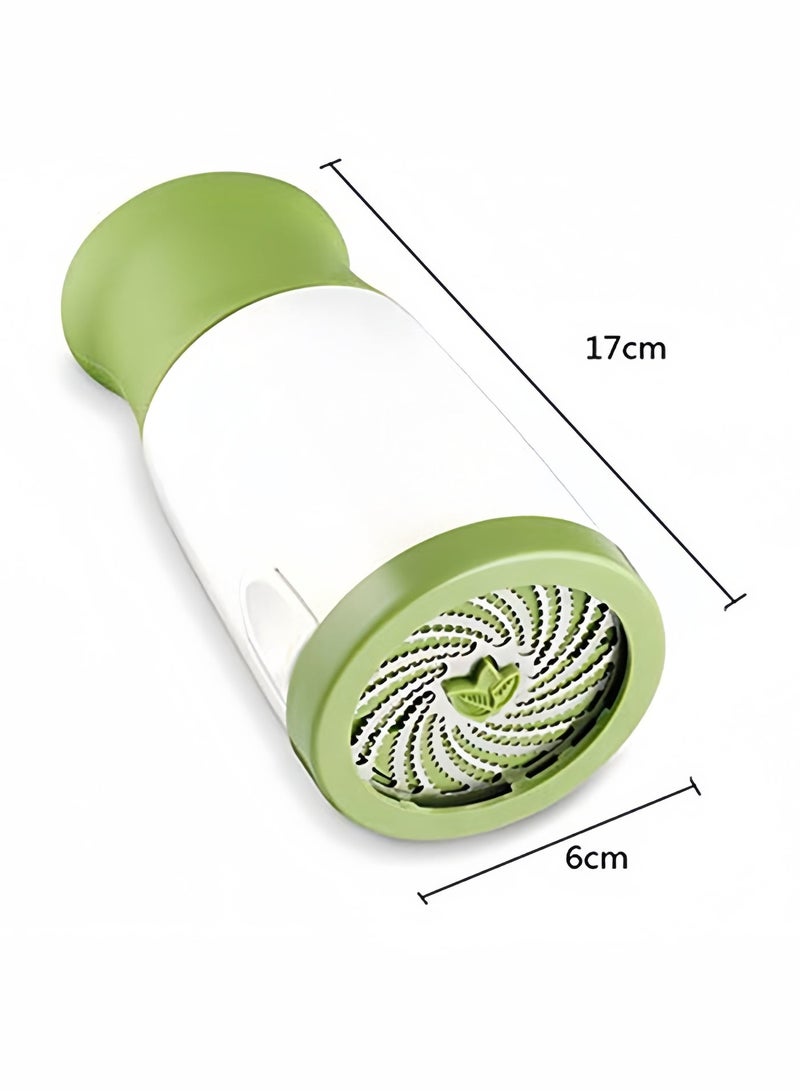 BELANO 1 pc Herb Mill Chopper Cutter Food Grinders Stainless Steel Blades for Herbs Vegetables White & Green - Image 2