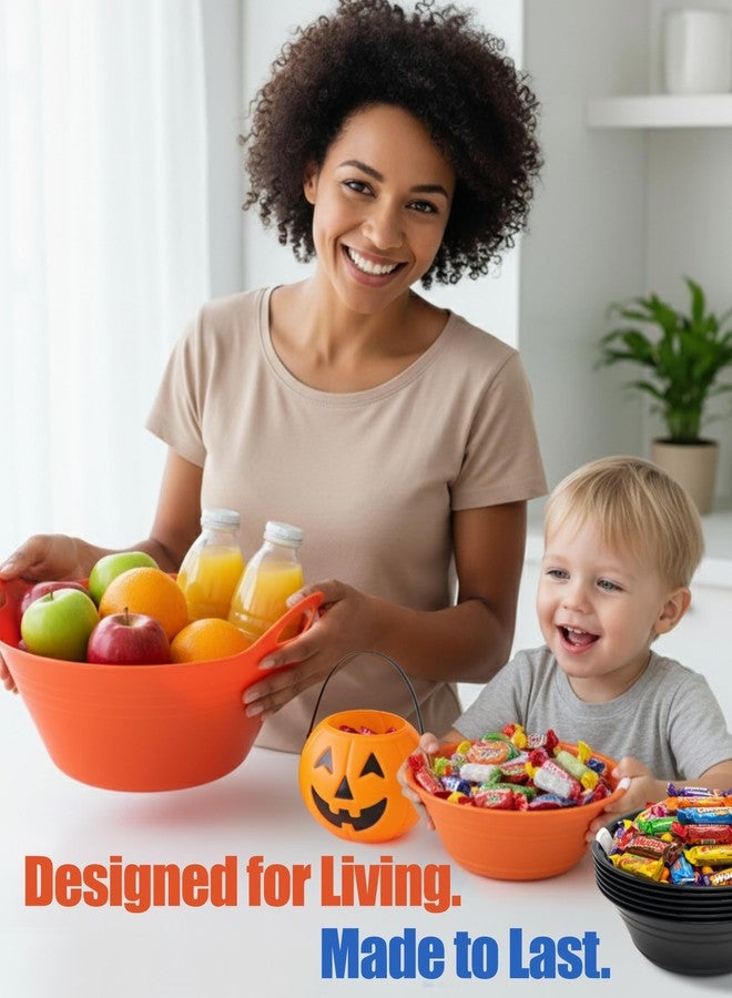 Mintra Home Plastic Bowls with Handles (970ml Small 3pk, White) - Image 5