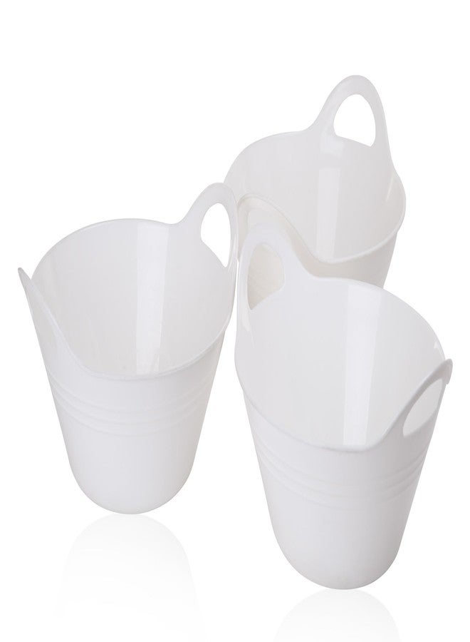 Mintra Home Plastic Bowls with Handles (970ml Small 3pk, White) - Image 2