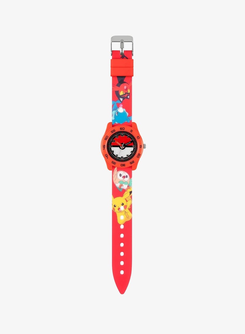 Pokemon Pokémon Red Silicone Strap Time Teacher Watch - POK9023 - Image 2