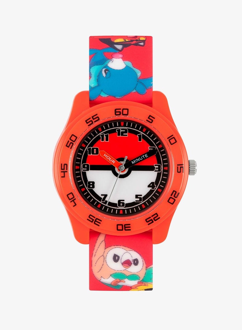 Pokemon Pokémon Red Silicone Strap Time Teacher Watch - POK9023 - Image 1