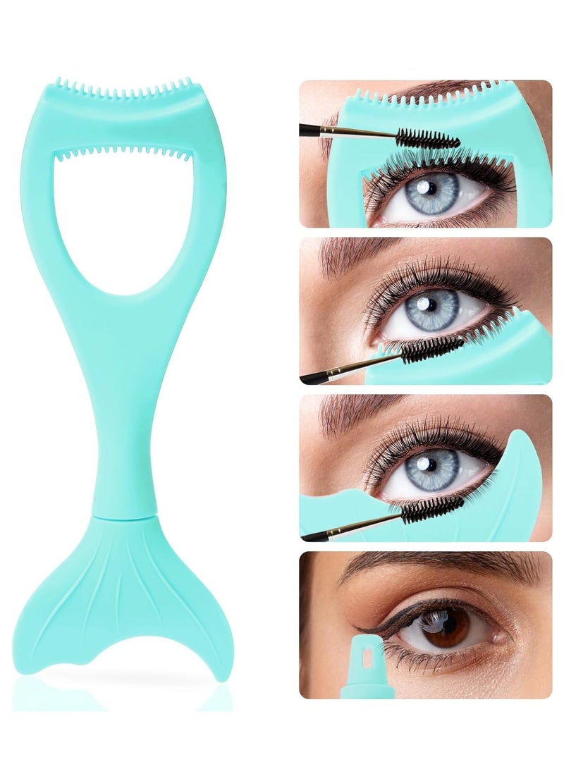 أداة وضع الرموش الصناعية  - واقي وضع الماسكارا بتصميم مشبك سيليكون، مساعد مكياج قابل لاعادة الاستخدام لوضع مثالي للرموش وتحديد العيون - Image 1