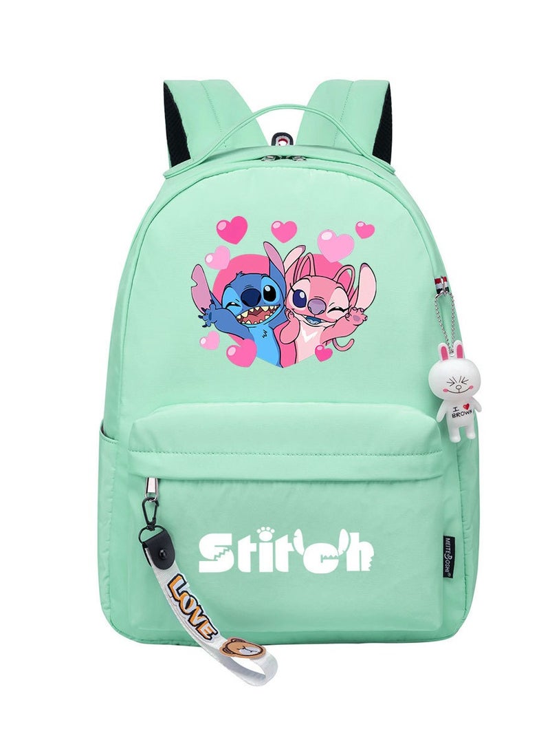 STITCH Cartoon Youth Large Capacity Backpack For Men and Women