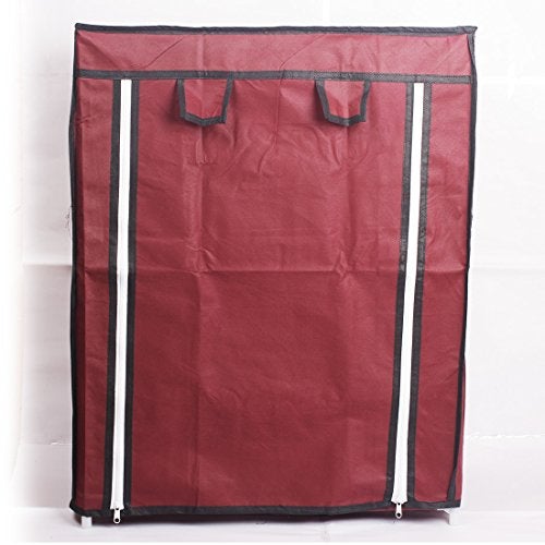 Ebee 4 Shalves Shoe Cabinet (Maroon) - Image 4