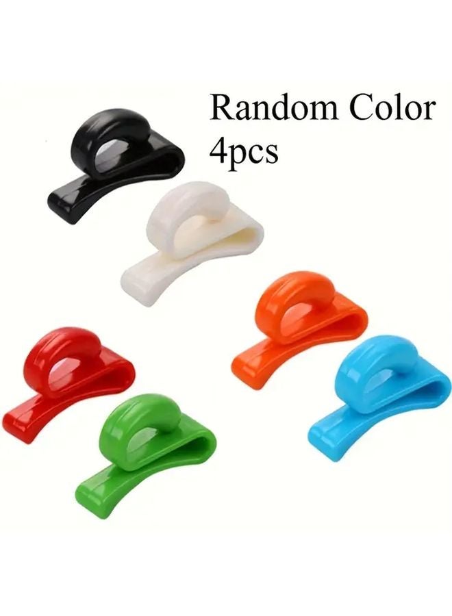 4pcs Anti Loss Keychain Bag Organizer With Key Clip Wall Mounted Holder Random Color - Image 1
