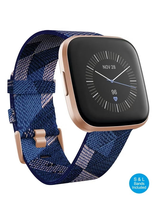FitBites Fitbit Versa 2 Special Edition (NFC) Smartwatch Navy/Pink Aluminum - Image 3
