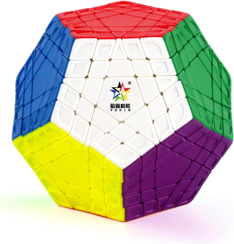 Cuberspeed Yuxin gigaminx stickerless 12 Sided Cube Megaminx 5x5 Layer Speed Cube Gigaminx 5x5 Puzzle Cube - Image 1