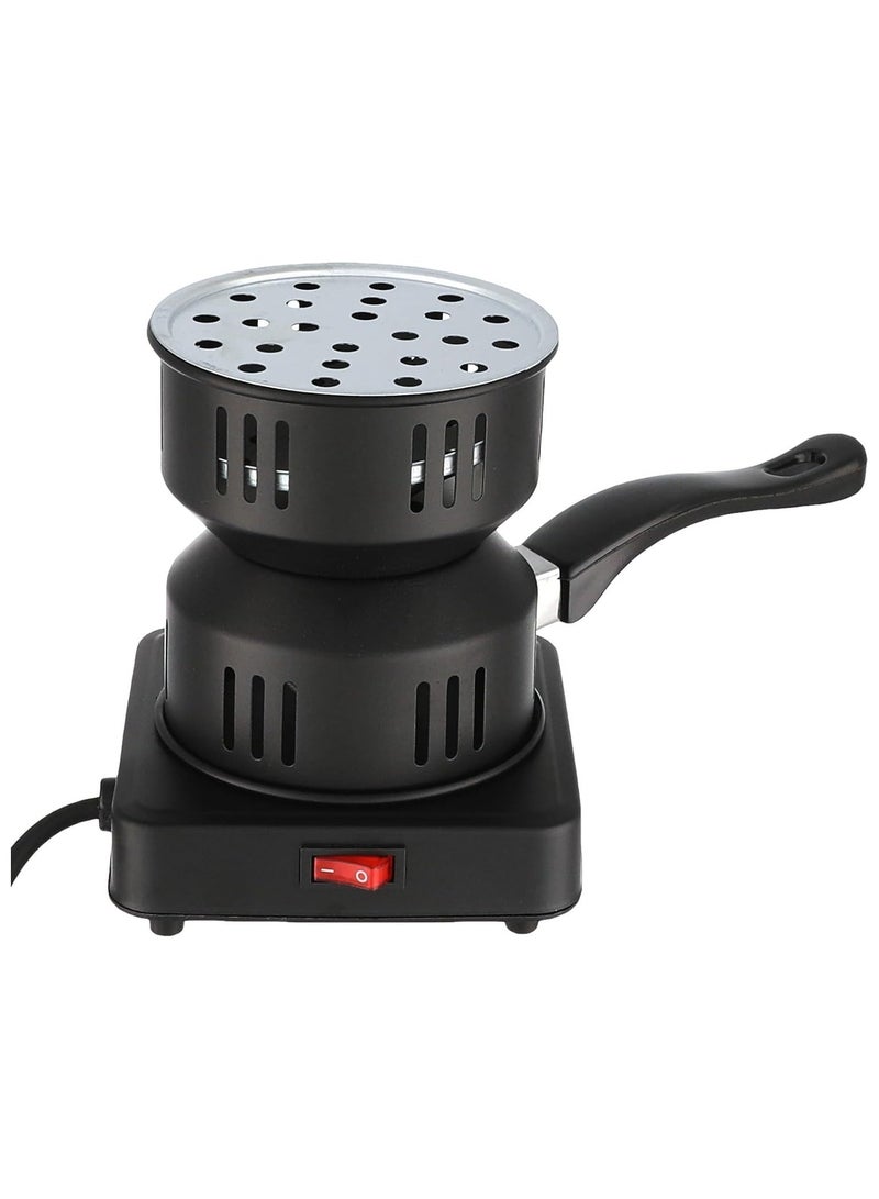 بريمو بلس موقد فحم كهربائي, موقد كهربائي متعدد الوظائف وبشعلة نار واحدة- مناسب للشواء، الغلاية، لاشعال النار والفحم، مطلي بالبورسلين مع مقبض قابل للازالة - Image 2