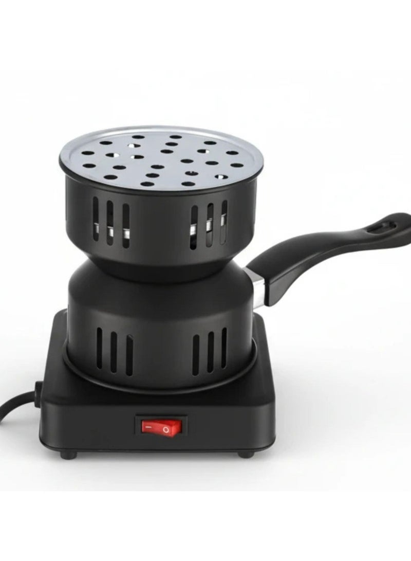 Multifunctional Electric Charcoal Starter & Single Burner with Detachable Handle - Porcelain Coated for BBQ & Coal Lighting - Image 5