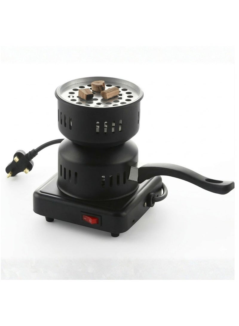 Multifunctional Electric Charcoal Starter & Single Burner with Detachable Handle - Porcelain Coated for BBQ & Coal Lighting - Image 4