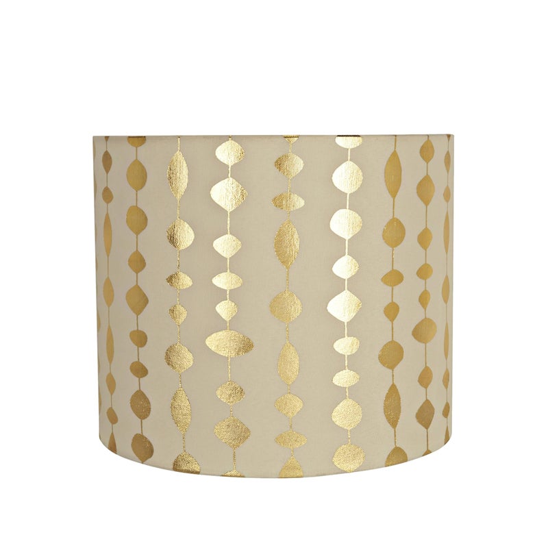 Aspen Creative 31097 Transitional Drum (Cylinder) Shaped Spider Construction Lamp Shade in Beige & Gold Printed, 12" Wide (12" x 12" x 10") - Image 3