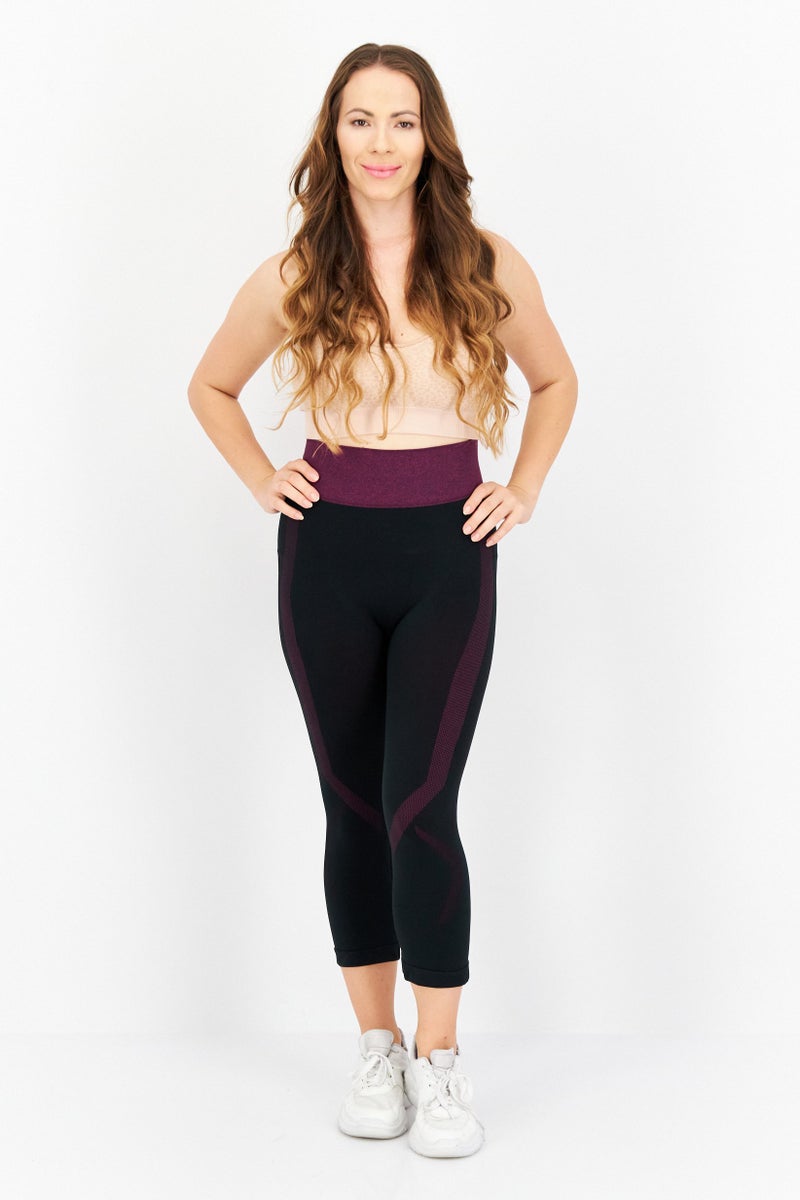 asics ملابس رياضية نسائية ضيقة للتدريب حتى الركبة، سوداء - Image 3