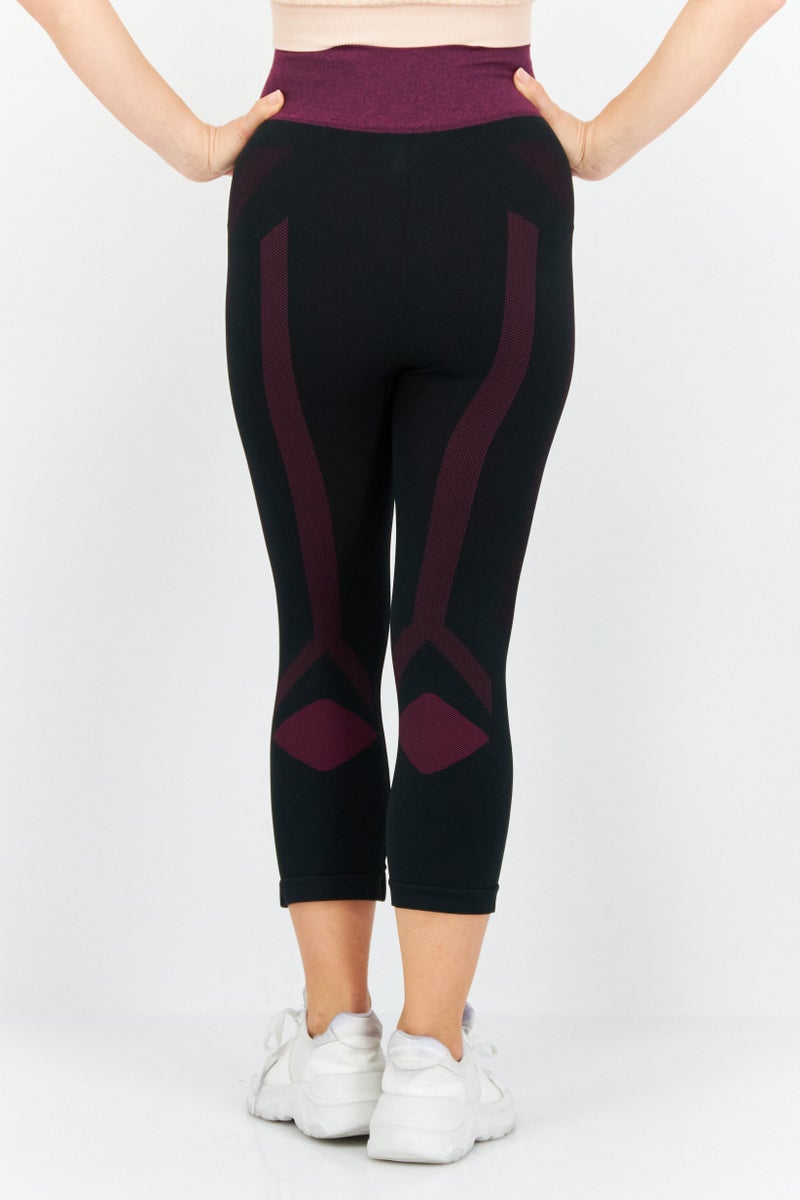 asics ملابس رياضية نسائية ضيقة للتدريب حتى الركبة، سوداء - Image 2