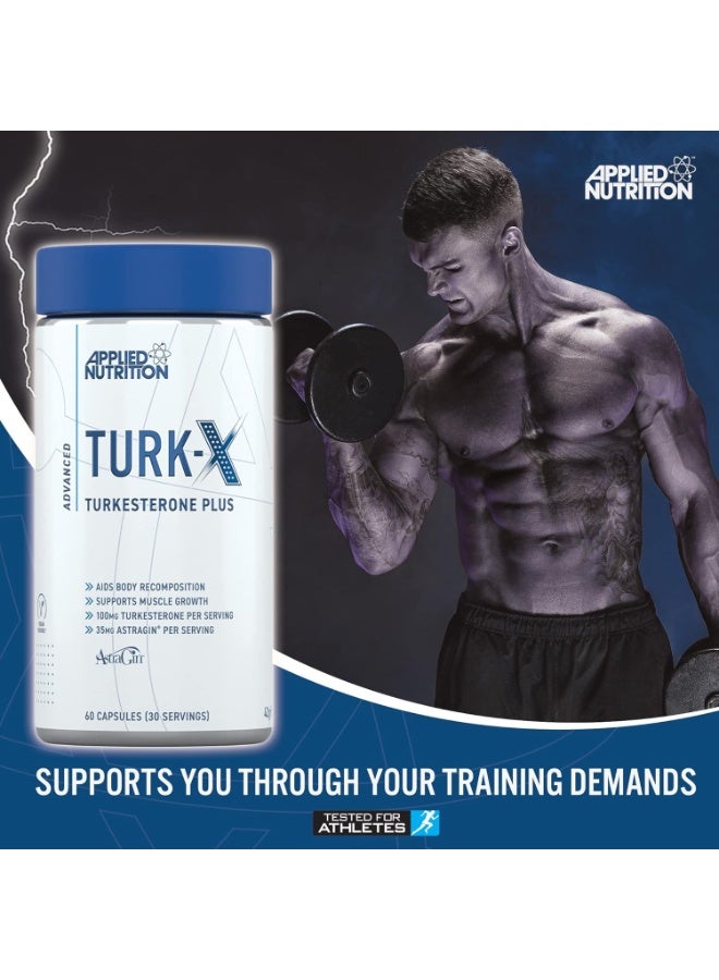 Applied Nutrition Turk-X Turkesterone Plus For Muscle Growth, Body Recomposition & Recovery – 60 Vegan Capsules