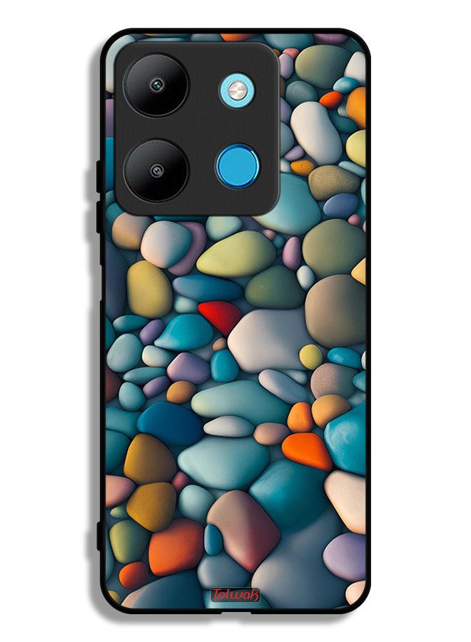 Tolwak Infinix Smart 7 Protective Case Cover Stones Abstract Pattern - Image 1