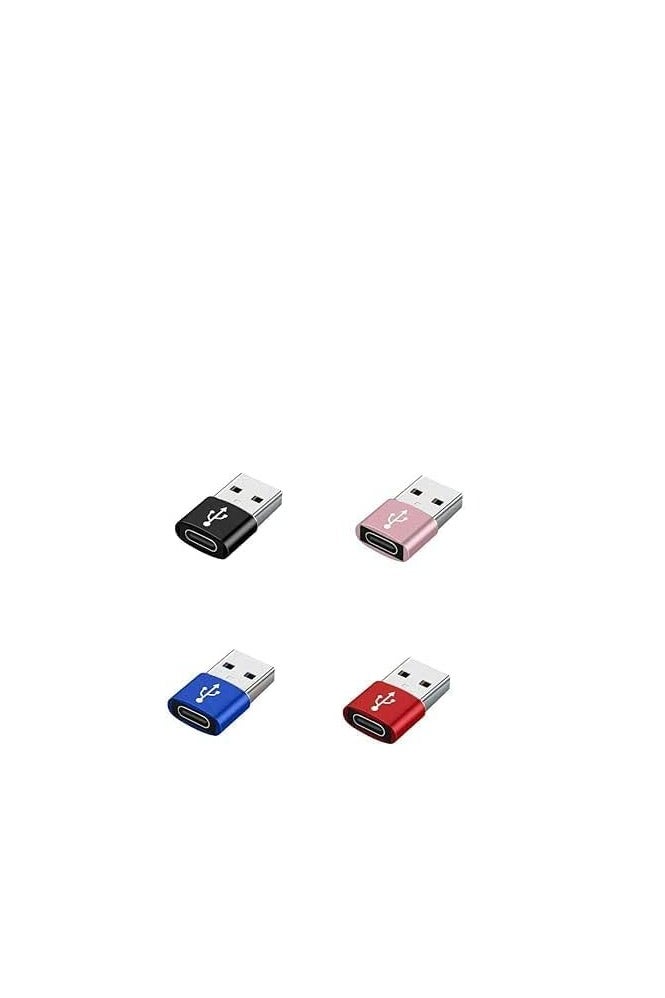 USB C Female to USB A Male Adapter – 2-Pack – Blue  - Image 2