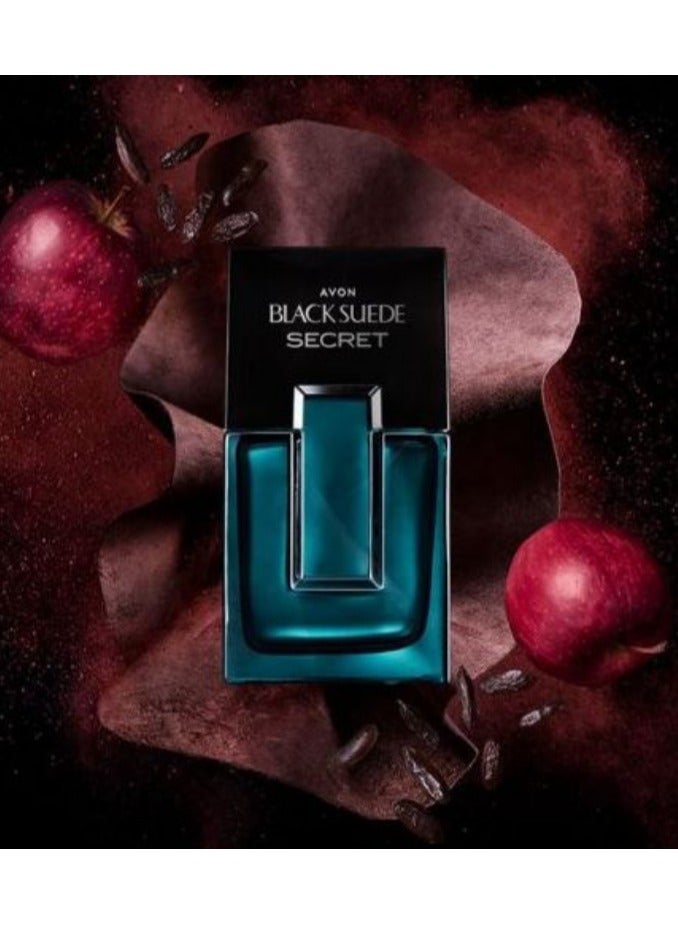 AVON Black Suede Secret Eau de Toilette For Him 75ml - Image 2