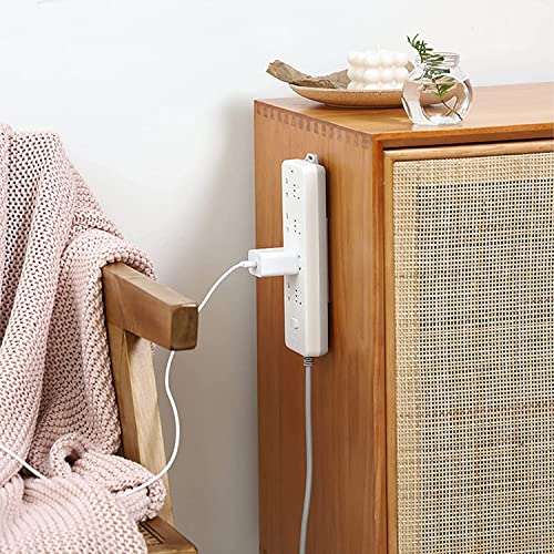 Dhvsam Power Strip Holder Fixator, No Hole Plug-in Wall Socket Sticker Fixer, Loading 10 Kg Maximum, for Desk, Wall, WiFi Router, Remote Control, Paper Towel Box (White 2 Pcs) - Image 2