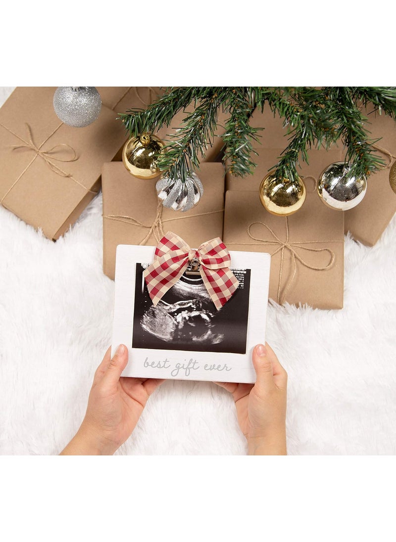 pearhead Pearhead Holiday Sonogram Picture Frame Rustic Christmas Home Dcor Baby Announcement Frame Nursery Gift for Expecting Moms Christmas Ideas for New Moms  - Image 3