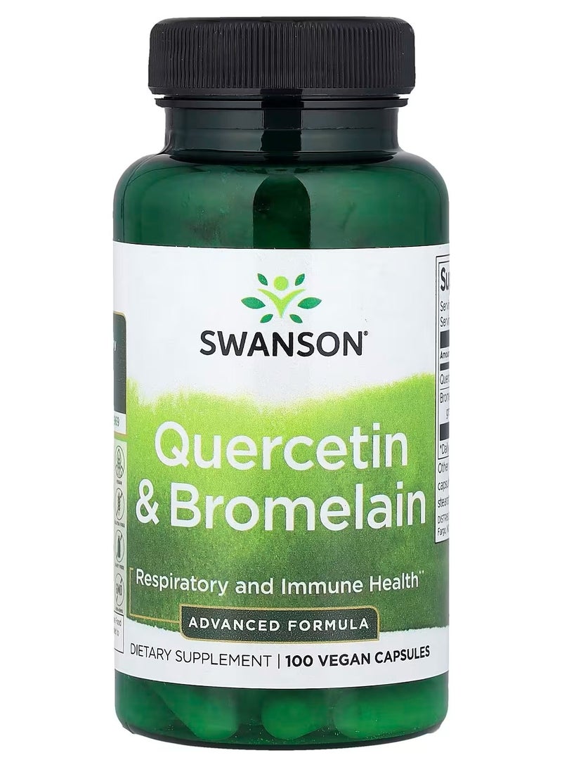 سوانسون، كيرسيتين وبروميلين، 100 كبسولة نباتية