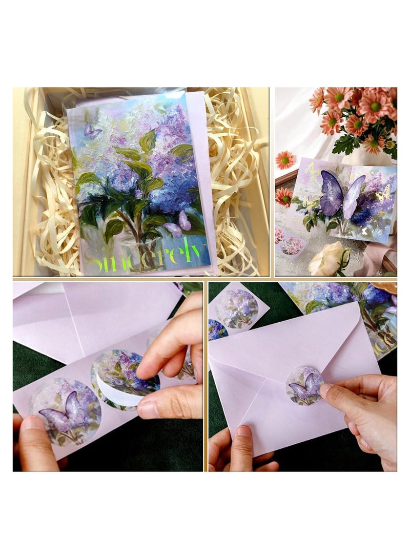 SYOSI 3D Pop Up Butterfly Greeting Card with Envelope for Friends, Foldable Popup Celebration Cards for Birthday, Graduation, Wedding, Anniversary, Thank You,Valentine's Day, All Occasio (Purple) - Image 5