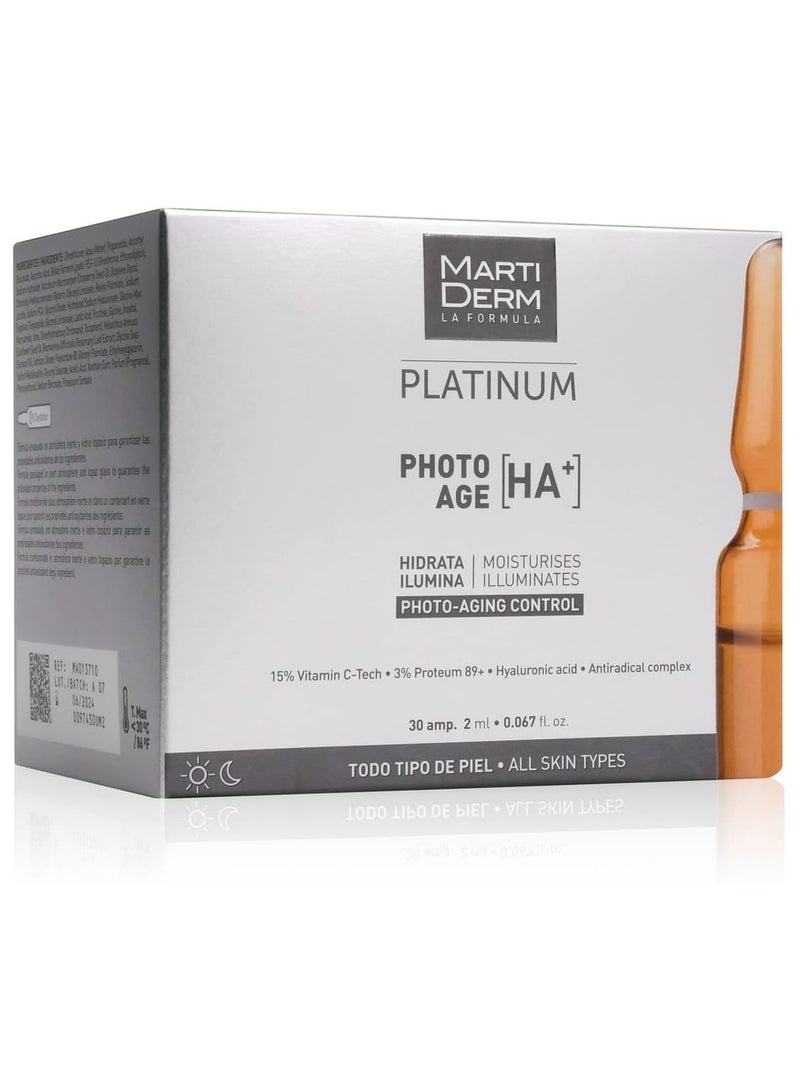 Martiderm Platinum Photo-Age HA+ Photo-Aging Control 30 ampoules - Image 1