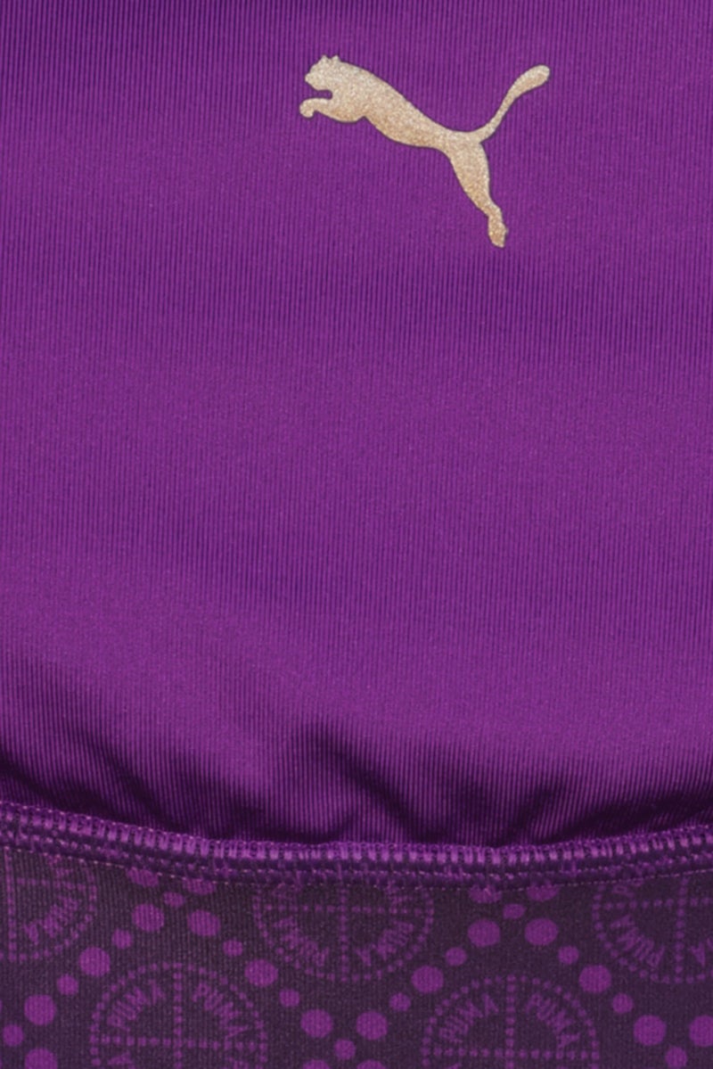 PUMA Women Sportwear Fit Lightly Padded Training Sports Bra, Purple - Image 5