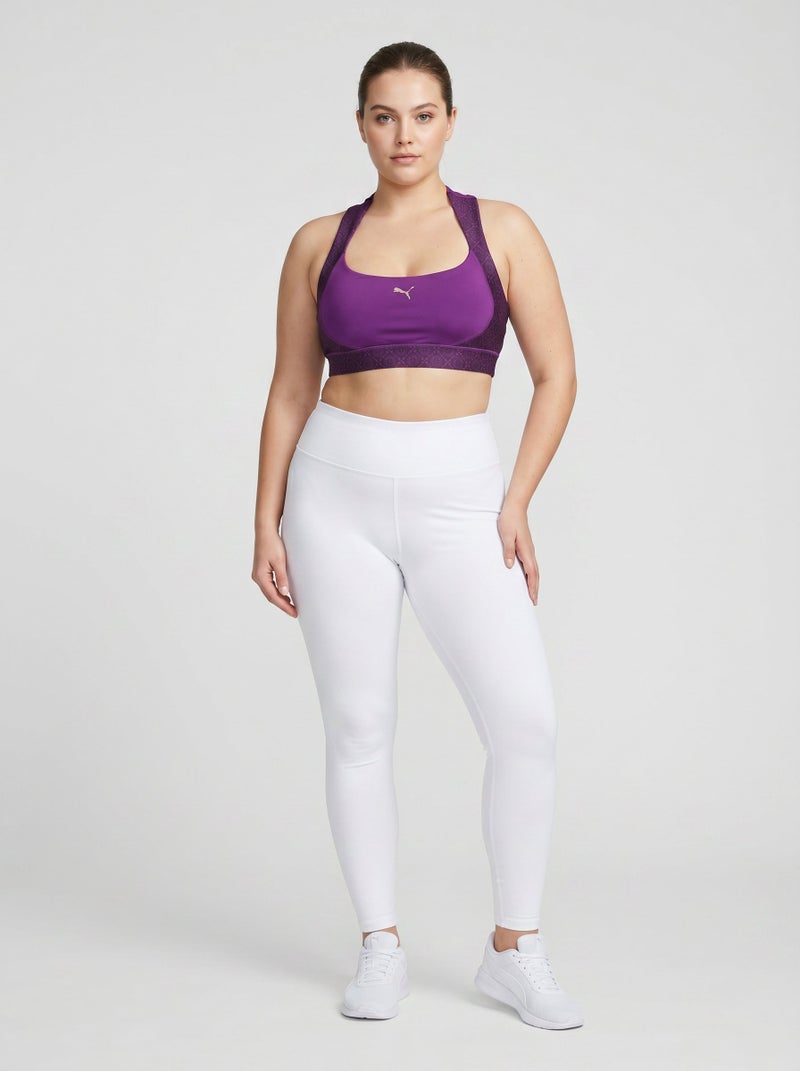 PUMA Women Sportwear Fit Lightly Padded Training Sports Bra, Purple - Image 2