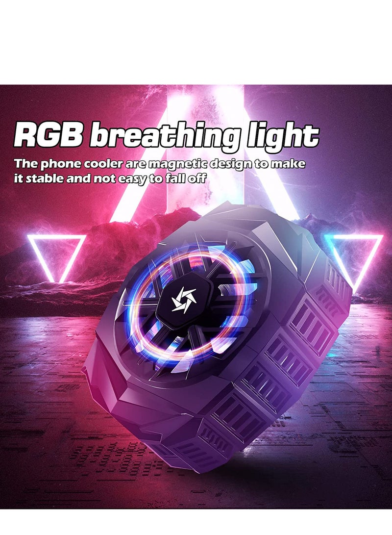 مبرد هاتف، مبرد مغناطيسي، مبرد مغناطيسي، رقاقة تبريد شبه موصلة للهواتف الذكية لبث الفيديو والالعاب المحمولة لايفون  اي او اس/اندرويد/ايباد - اسود - Image 4
