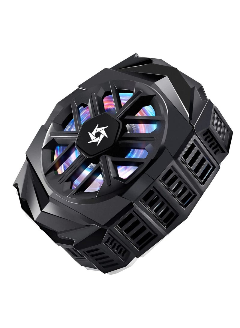 مبرد هاتف، مبرد مغناطيسي، مبرد مغناطيسي، رقاقة تبريد شبه موصلة للهواتف الذكية لبث الفيديو والالعاب المحمولة لايفون  اي او اس/اندرويد/ايباد - اسود - Image 1