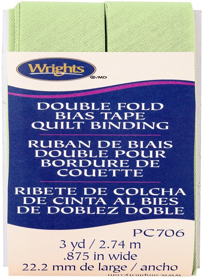 Wrights 117706528 Sage Double Fold Quilt Binding 7/8" x3yd