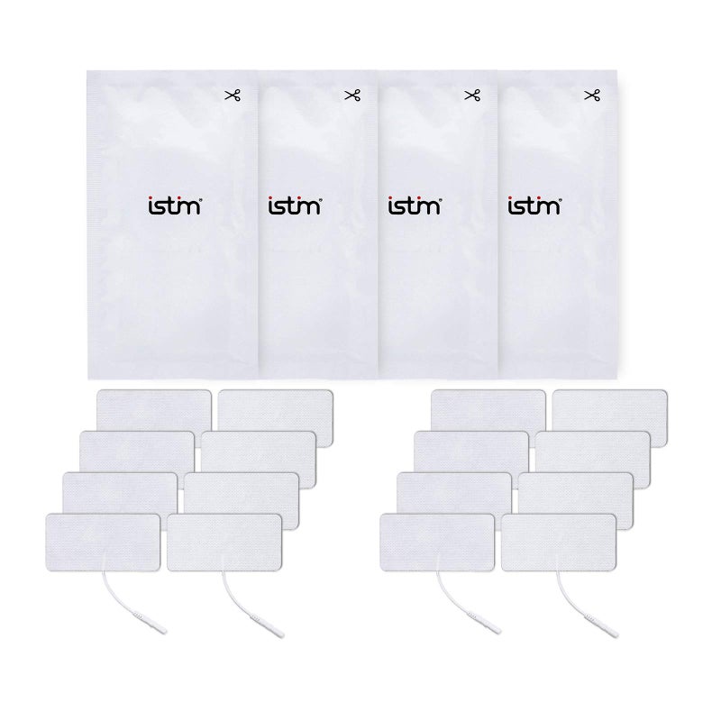 iStim Super Soft 2x2 TENS Unit Electrodes for TENS Massage EMS 100 Japanese Gel 2x4 16 Pieces