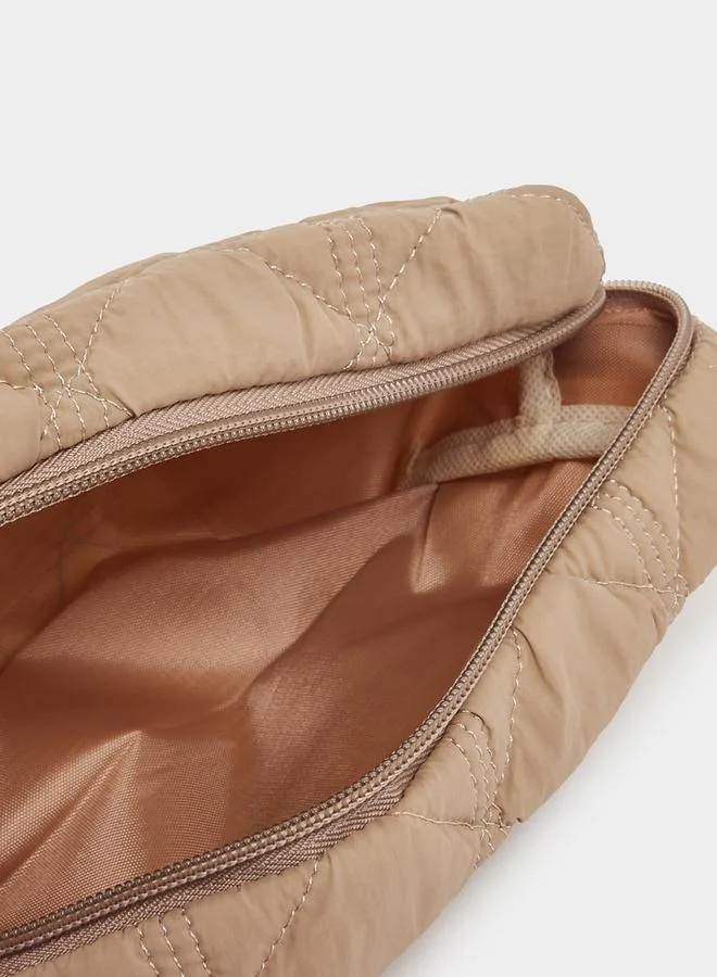 Styli Diamond Stitch Pattern Wash Bag