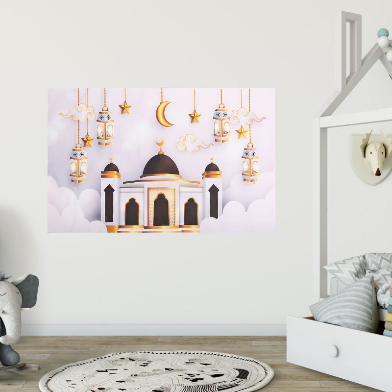 🏠 ملصقات إسلامية لتزيين المنزل بفنون جدارية قابلة للإزالة بنقوش إسلامية كلاسيكية - Image 5