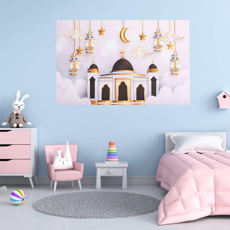 🏠 ملصقات إسلامية لتزيين المنزل بفنون جدارية قابلة للإزالة بنقوش إسلامية كلاسيكية - Image 4