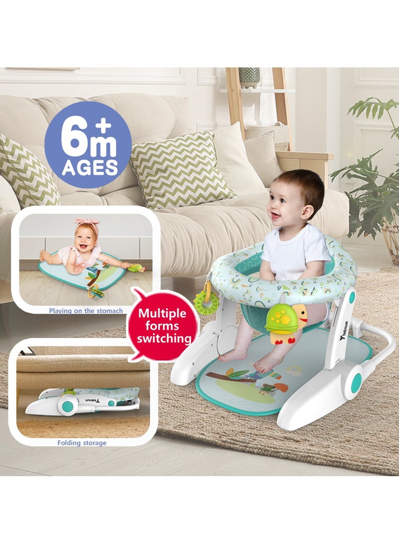 TEKNUM Baby Portable Dining Feeding Chair and Recliner Activity Chair - Green