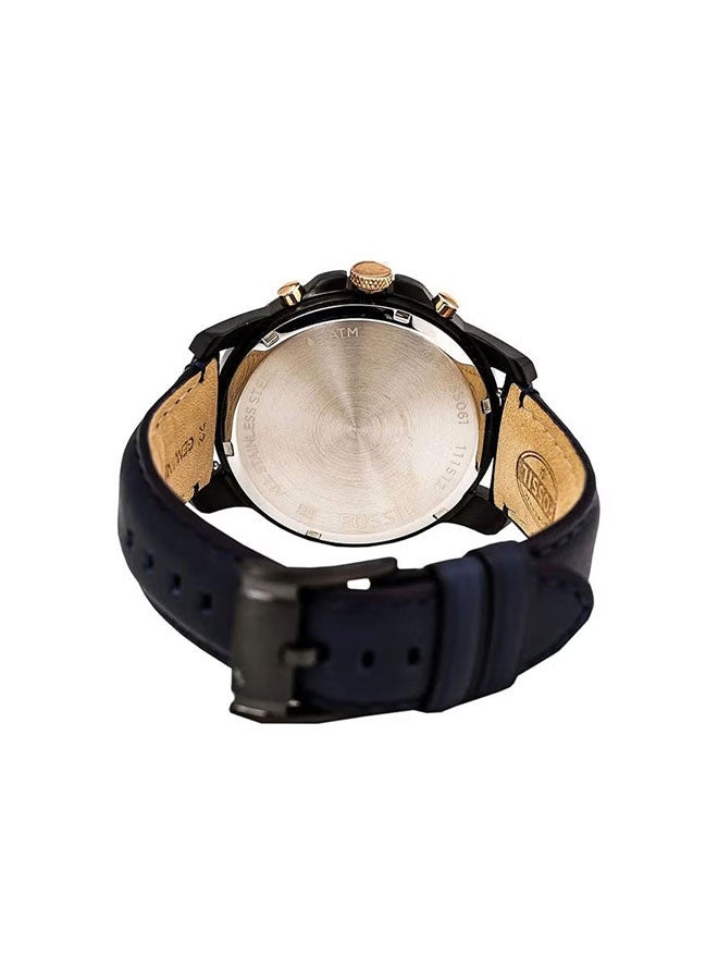 FOSSIL GROUP Men's waterproof genuine leather chronograph watch -FS5061 - Image 3