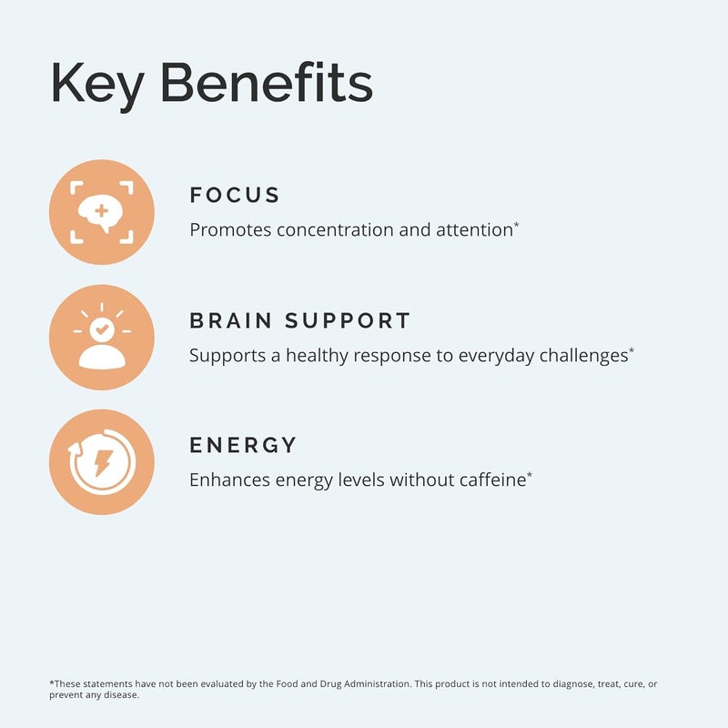 BRAINMD Dr Amen BrainMD Focus  Energy  120 Capsules  Mental Endurance Booster Promotes Concentration  Attention  Caffeine Free Gluten Free  30 Servings - Image 4