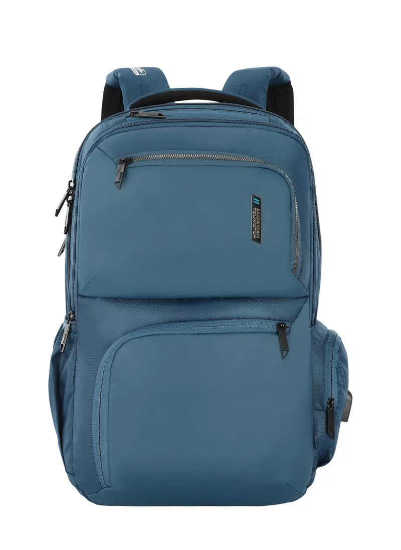 امريكان توريستر Segno 2.0 Laptop Bag Pop Packs - Navy - 1 Year Global Warranty
