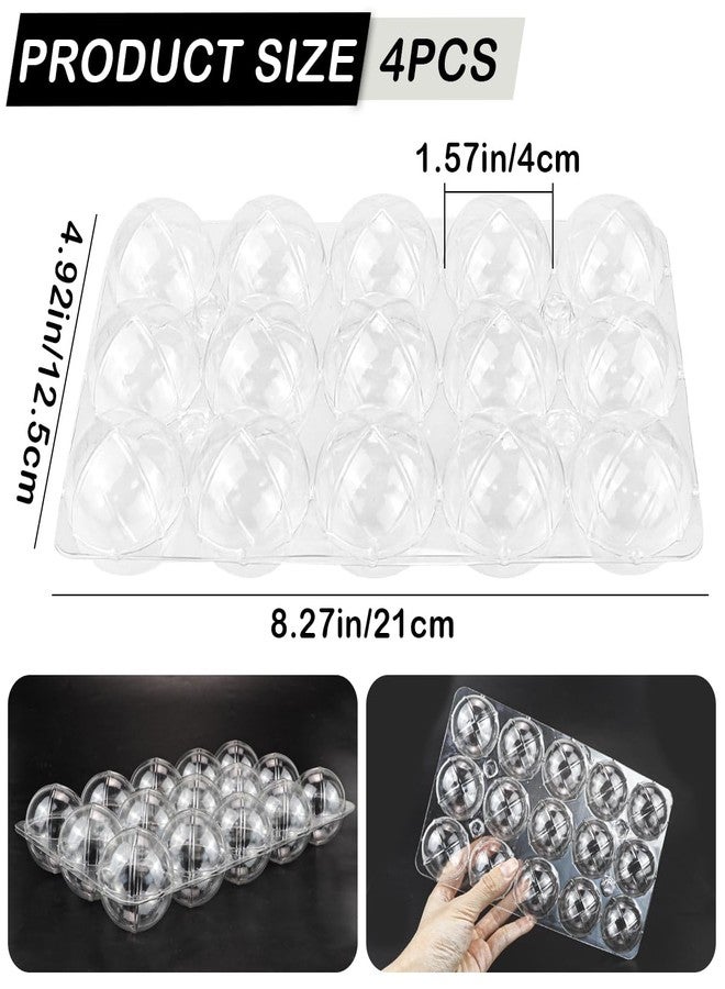 LCJAOF 4 Sets Sugar Flower Drying Molds - Plastic Fondant Shaping Trays for Cake Decoration and Sugarcraft, Gum Paste, Chocolate, and Dessert Baking Tools - Image 2
