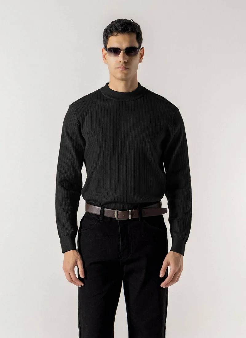 شايبس RIBBED MOCK NECK SWEATER