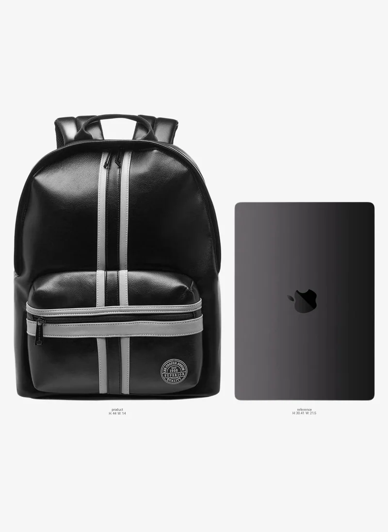 Lee Cooper Panelled Backpack with Adjustable Shoulder Straps