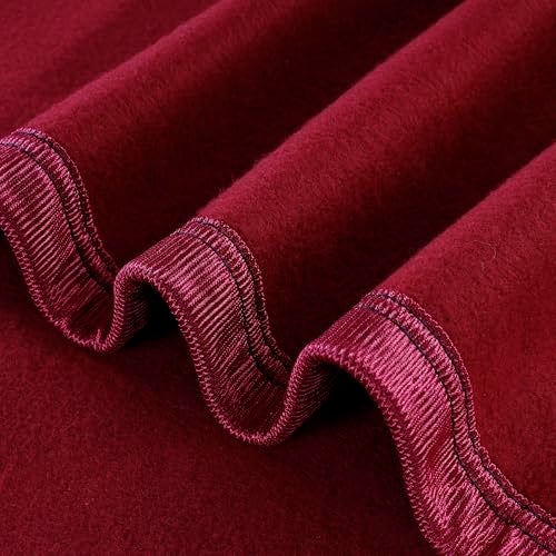 CHANDRAVATI Modern Polar Fleece All Season Blanket with || Satan Border || 500 TC || Heavy Quality || (PL-Maroon, Single) - Image 4
