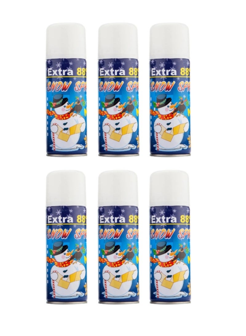 Yuwell 6-Piece Party Snow Spray Set 250ML Each Snow Spray - Image 1