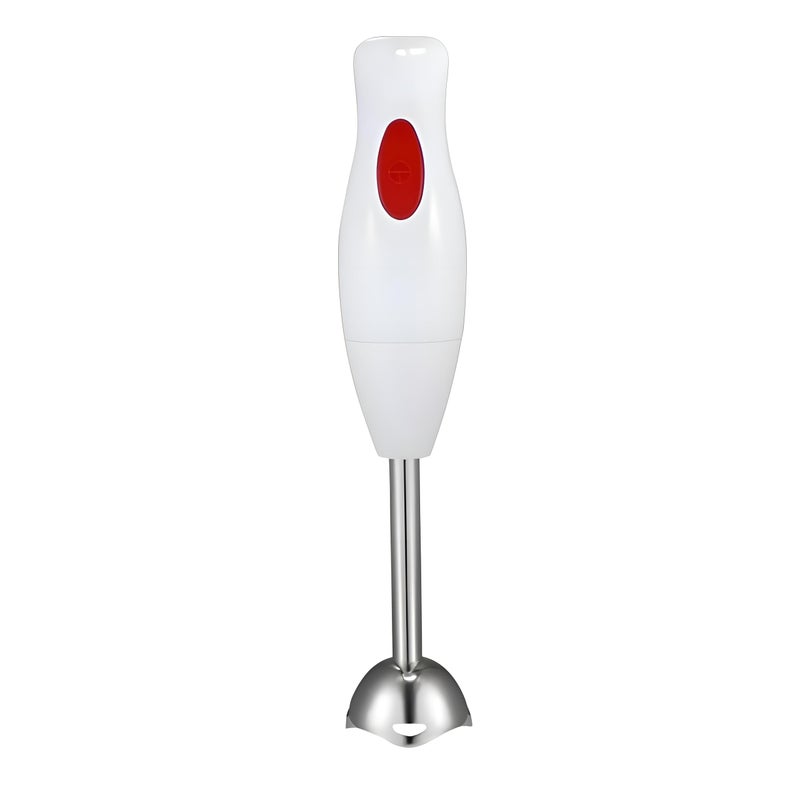 Hand Mixer - Powerful 300W Electric Handheld Blender with 5 Speed Settings, Stainless Steel Beaters for Baking, Whisking Eggs, Mixing Dough, and Cream, Lightweight Ergonomic Design in White Color - Image 2