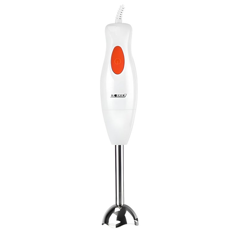 Hand Mixer - Powerful 300W Electric Handheld Blender with 5 Speed Settings, Stainless Steel Beaters for Baking, Whisking Eggs, Mixing Dough, and Cream, Lightweight Ergonomic Design in White Color - Image 5