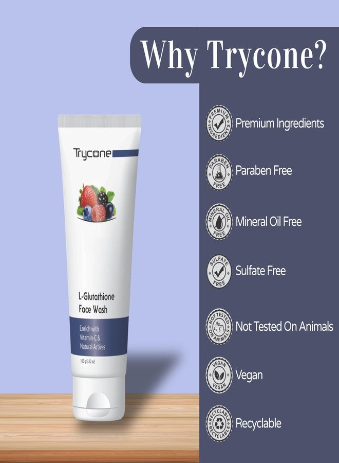 Trycone L- Glutathione and Vitamin C Face Wash for Glowing skin, Anti Acne and enriched with Kojic Acid and Natural Actives suitable for both Men & Women, 200 gm, Pack of 2 - Image 5