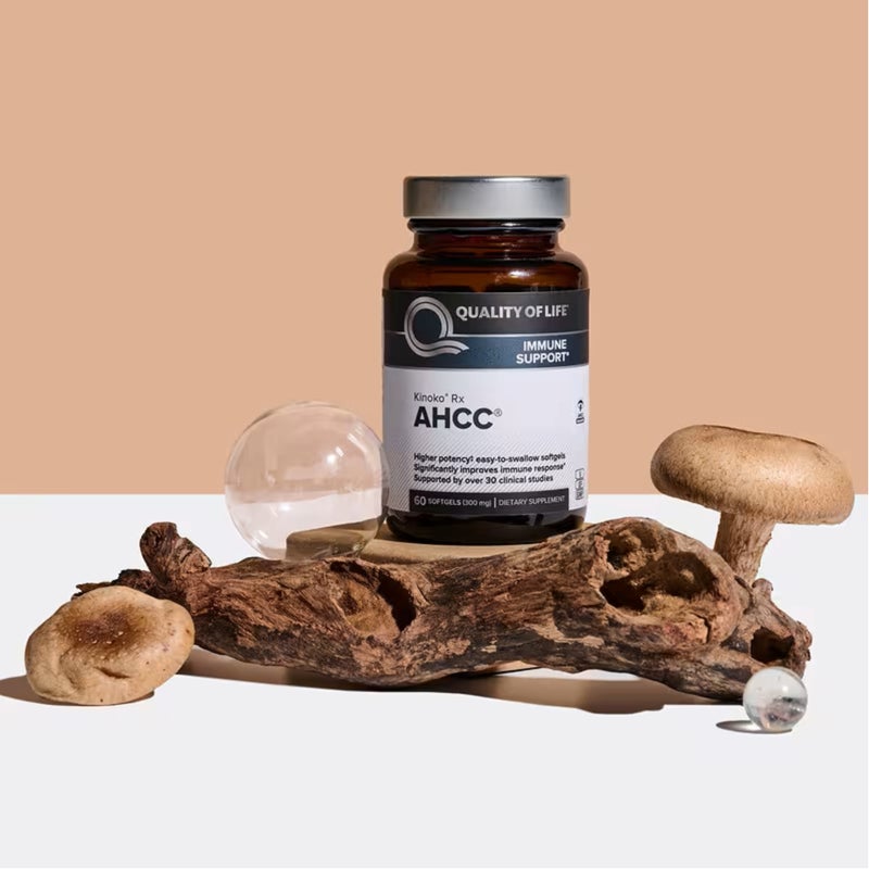 Quality of Life, Kinoko AHCC, 300 mg, 60 Softgels - Image 3