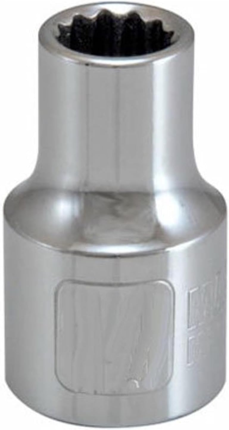 Apex Tool Group Master Mechanic 12 Point 1/2" Drive Metric Shallow Socket, 17mm