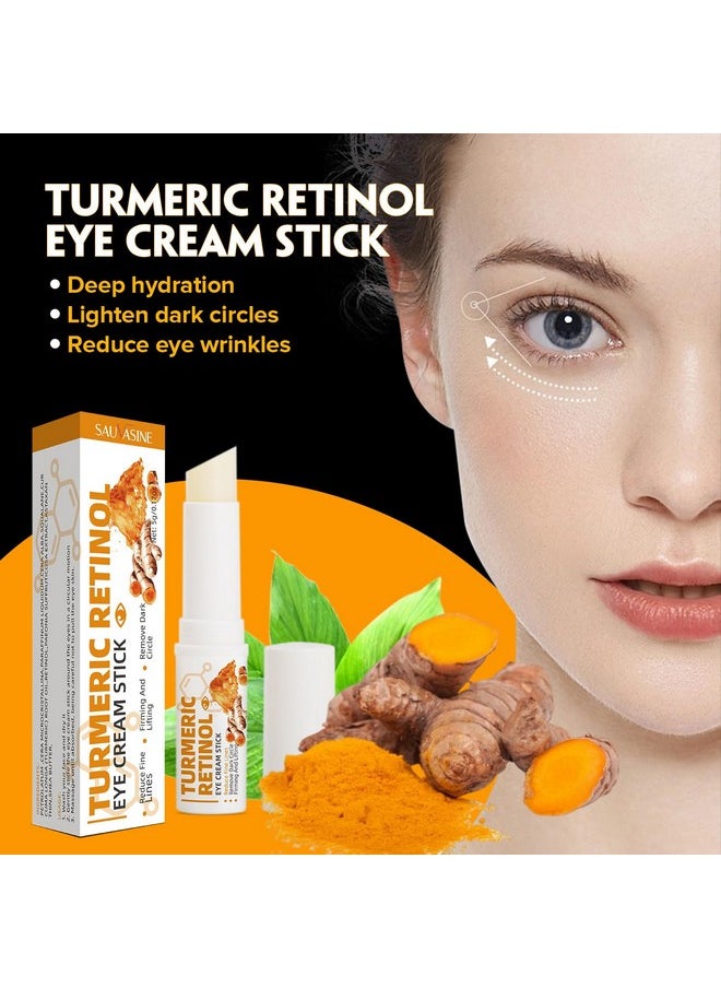 paminify - Turmeric Retinol Eye Stickeye Balm Stick Hydrating For Dark Circlewrinklesvisible Results In 34 Weeksanti Aging Under Eyeretinol Eye Cream For Puffiness And Bags Reduces Fine Lines - Image 1